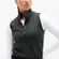 New Athleta L Unstoppable 1/2 Zip Cropped Vest Elm Green Large