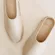 Fear Of God The California Slip On Mules in Oat Cream Foam. Size 36, US 6