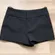 Zara Women's Tailored High-Waisted Mini Shorts in Black Gray small