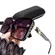 Fashion Square Sunglasses Womens Designer Style Purple Lens Gold Metal + Case
