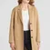 ladies oversized wool blend car pea coat size XL with pockets