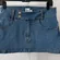 Princess Polly sz 6 Blue Denim Mini Skirt Low Rise Stretch Y2K Indie Sleaze