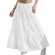 Amazon- White Tiered Maxi Skirt Size M