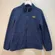 LL Bean Mountain Classic Fleece Navy Blue Jacket Full Zip Preppy Womens Med