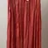 Mamta Boho Beachy Relaxed Coastal Ethereal Metallic Stripe Maxi Skirt OS Red