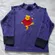 VTG 90s Disney Store Winnie The Pooh Ice Skating Embroidered Mock Neck Purple