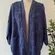 Women's Navy Floral Soft Slouchy Open kimono