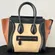 Celine Luggage Tote Tricolor Leather Micro Top Handle Handbag