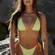 BERLOOK Orange Reversible Halter Triangle Top AND Orange Reversible Tie bot 23