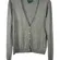 Lauren Ralph Lauren Gray Silk Cashmere Cardigan Sweater XL
