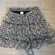 Black and White Floral Ruffled skirt