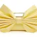 Nwt Alice + Olivia Semira Bow Clutch Bag Butter Yellow