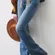 Pilcro x Anthropologie The Icon Flare Jeans in Medium Blue Wash Size 26
