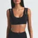 Nike Skims Matte Double Strap Scoop Bra Obsidian Size Medium