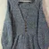 Vintage POL Blue Confetti Knit Cardigan Sweater Boho Button Front Women’s L