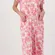Bumblebella Dreamy Jersey Essential Wide Leg Jumpsuit Pink Palm Print Lounge XL