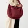 Athleta All About Oversized Crossbody Hobo Bag Redwood