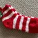 NEW Fuzzy Socks Red White Super Soft Christmas Fits Women Size 9-11 One Pair NWT