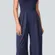NWT Halara Breezeful Backless Wide Leg Jumpsuit XL Patriot Blue Pockets