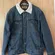 Wrangler Sherpa Lined Denim Trucker Jacket Mens L Blue Cotton - TEAR/READ