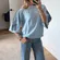 Amazon knit 3/4 sleeve sweater