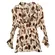 Jaipur Cream Brown Polka Dot Y2K Beaded Blouse Retro Twee