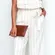 Strapless Ivory Stripe Wide-Leg Jumpsuit
