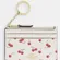 NWT Coach Mini Skinny Id Case In Leather With Cherry Print CFA32