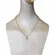 Vintage Christian Dior DIOR Letter Charm Necklace Gold Tone CD Logo Adjustable