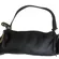 Maxx New York Black Pebbled Leather Studded Barrel Shoulder Bag Gold Hardware