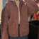 wild fable Quilted Hooded coat in Mauve