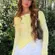 Urban Outfitters Kimchi Blue Yellow Fiona Off the Shoulder Sweater with Bow