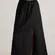 NWOT Quince 100% European Linen Black Side Slit Maxi Skirt Sz L