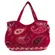 Vera Bradley Handbag Womens Small Red Paisley Quilted Cotton Boho Bag