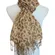 Womens Pashmina Animal Print Stunning Metallic Thread Fringe Scarf Shaw