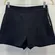 Zara Tailored High Waisted Shorts Side Zip Cotton Blend Small 1205/049/800 Black