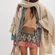 Free People After School Mini Skirt Size Small Pink Combo Flare Sweater Knit