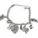 James Avery sterling silver charm bracelet, 8 charms