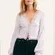 Free People Run With Me Lace Trim Cardigan in Lilac Size M
