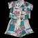 Simply Southern Patchwork Short Pajama Set - Pink, Teal & Cream