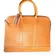 Vintage Polo Ralph Lauren Pebbled Leather Briefcase Business Bag Tan Brown 13.5”
