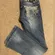 Miss Me Buckle Boot Cut Denim Washed Jeans Embellished Crystal Pockets