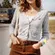 Hollister Light Gray Button V‑Neck Cardigan Button Front Cardigan Womens M