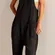Free People FP One Thermal Waffle Knit Jumpsuit Grey Slouchy Harem Pockets Small