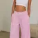 FP Movement by Free People Pink Wide-Leg Track Pants