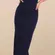 NWT Lulus Size Medium Tove Navy Blue Halter Neck Column Maxi Dress Formal