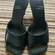 Jeffery Campbell Mule Sandal with Kitten Heels Size 6.5 Color Green