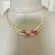 Faux freshwater pearl pink and purple necklace
