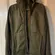 Green Windbreaker Hooded Zip Up