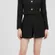Mable Womens Tweed Jacket Skirt Set Elegant Formal Black White Small